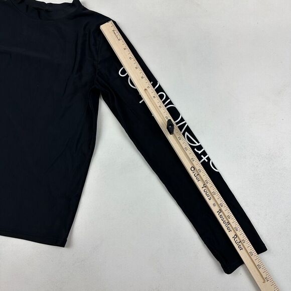 Sisstrevolution Solid Black Sunbeam Long Sleeve Rashguard Women's Sz S* SEE DESC - Picture 3 of 8
